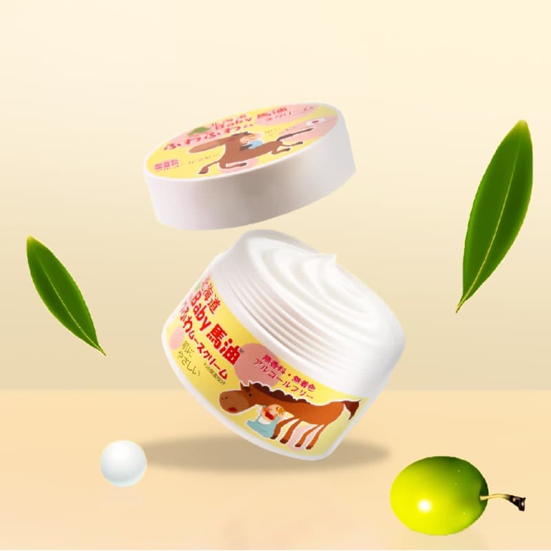 Hokkaido Baby Horse Oil Fluffy Mousse Cream 200g